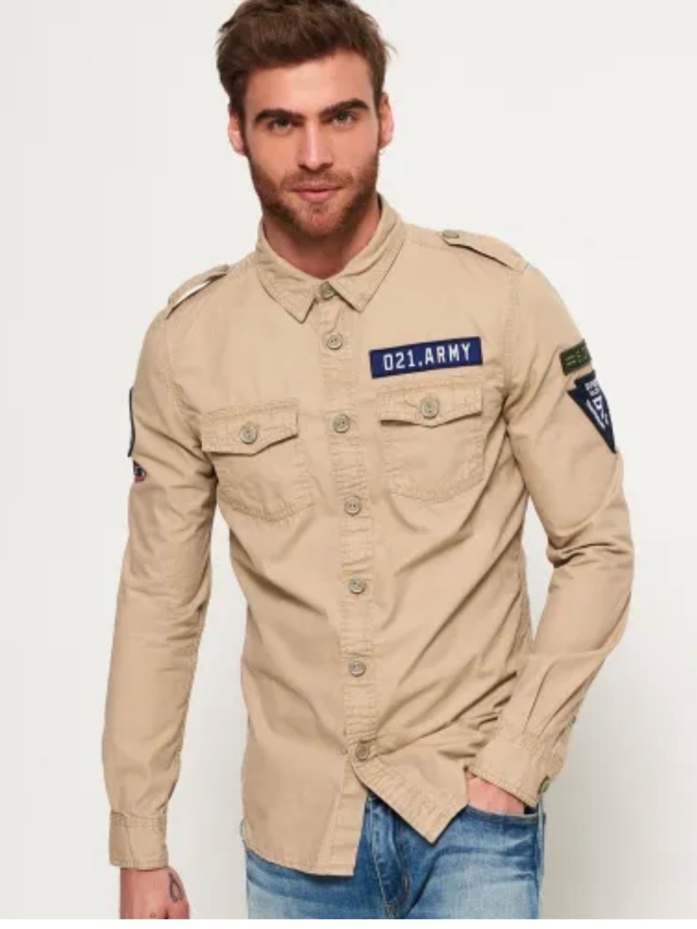 Superdry  Long Sleeve Shirt – Men’s Sz M